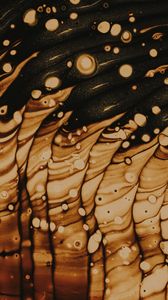 Preview wallpaper stains, paint, liquid, brown, abstraction, macro