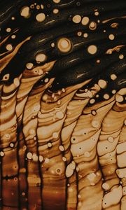 Preview wallpaper stains, paint, liquid, brown, abstraction, macro