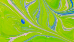 Preview wallpaper stains, paint, mixing, green, white, blue