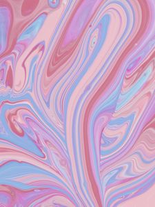 Preview wallpaper stains, paint, mixing, abstraction, pink, blue