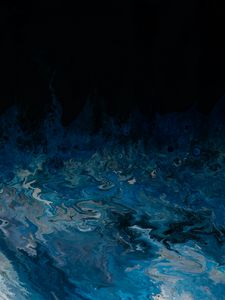 Preview wallpaper stains, ripples, abstraction, blue, dark