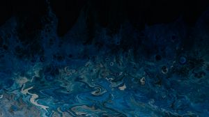 Preview wallpaper stains, ripples, abstraction, blue, dark