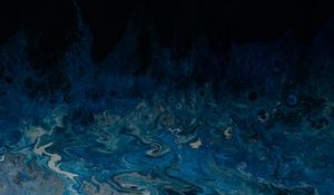 Preview wallpaper stains, ripples, abstraction, blue, dark