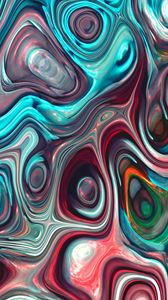 Preview wallpaper stains, ripples, colorful, wavy, abstraction