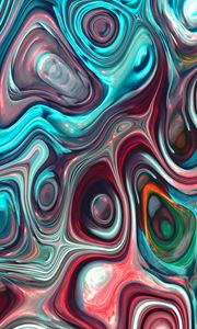 Preview wallpaper stains, ripples, colorful, wavy, abstraction