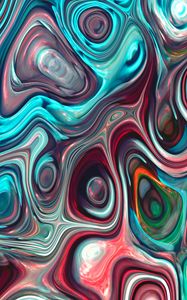 Preview wallpaper stains, ripples, colorful, wavy, abstraction