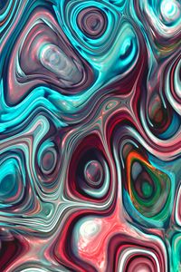 Preview wallpaper stains, ripples, colorful, wavy, abstraction