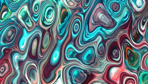 Preview wallpaper stains, ripples, colorful, wavy, abstraction