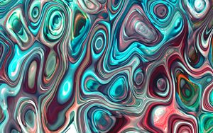 Preview wallpaper stains, ripples, colorful, wavy, abstraction