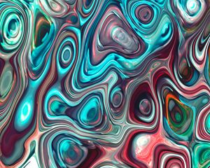 Preview wallpaper stains, ripples, colorful, wavy, abstraction