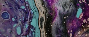 Preview wallpaper stains, spots, liquid, abstraction, colorful