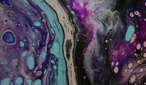Preview wallpaper stains, spots, liquid, abstraction, colorful