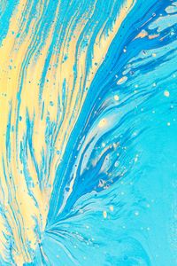 Preview wallpaper stains, spots, paint, abstraction, blue, yellow