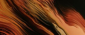 Preview wallpaper stains, waves, paint, liquid, abstraction, brown