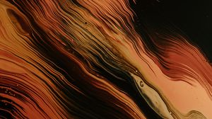 Preview wallpaper stains, waves, paint, liquid, abstraction, brown