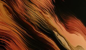 Preview wallpaper stains, waves, paint, liquid, abstraction, brown