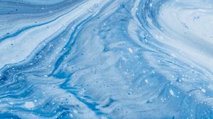 Preview wallpaper stains, waves, paint, liquid, blue