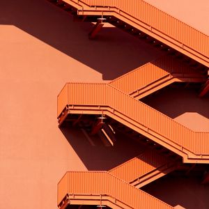 Preview wallpaper staircase, architecture, construction, symmetry, minimalism