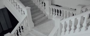 Preview wallpaper staircase, architecture, white, marble