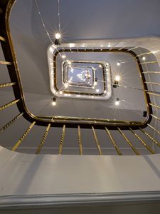 Preview wallpaper staircase, bottom view, light