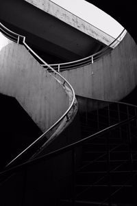 Preview wallpaper staircase, building, bw, railing