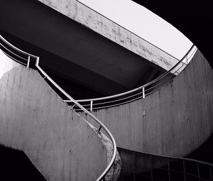 Preview wallpaper staircase, building, bw, railing