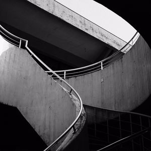 Preview wallpaper staircase, building, bw, railing