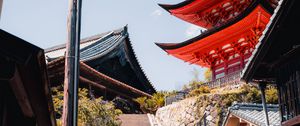 Preview wallpaper staircase, buildings, pagoda, asia, architecture