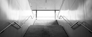 Preview wallpaper staircase, bw, architecture