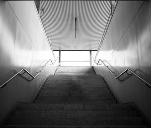 Preview wallpaper staircase, bw, architecture