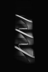 Preview wallpaper staircase, bw, minimalism, dark, architecture