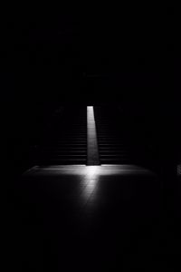 Preview wallpaper staircase, dark, bw, room, darkness