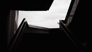 Preview wallpaper staircase, dark, design, architecture