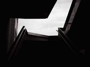 Preview wallpaper staircase, dark, design, architecture