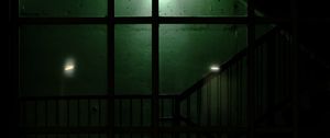 Preview wallpaper staircase, lamps, dark