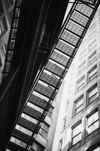 Preview wallpaper staircase, railings, buildings, facade, windows, bw