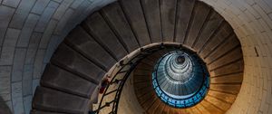 Preview wallpaper staircase, spiral, building, light