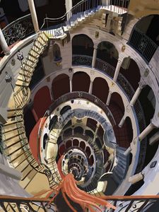 Preview wallpaper staircase, spiral, building, art