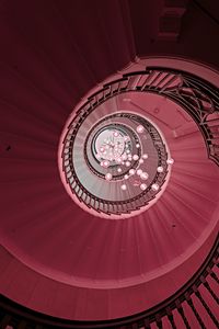 Preview wallpaper staircase, spiral, chandelier, construction, architecture