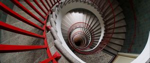 Preview wallpaper staircase, spiral, depth, architecture