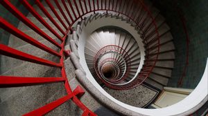 Preview wallpaper staircase, spiral, depth, architecture