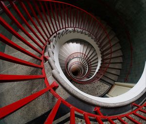 Preview wallpaper staircase, spiral, depth, architecture