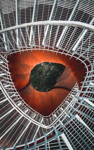 Preview wallpaper staircase, spiral, metal, construction, architecture