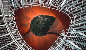 Preview wallpaper staircase, spiral, metal, construction, architecture