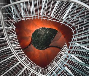 Preview wallpaper staircase, spiral, metal, construction, architecture