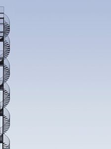 Preview wallpaper staircase, spiral, minimalism, construction