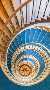 Preview wallpaper staircase, spiral, star, height