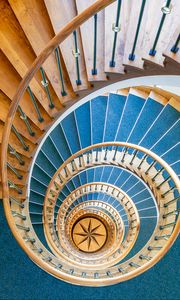 Preview wallpaper staircase, spiral, star, height