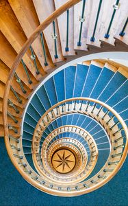 Preview wallpaper staircase, spiral, star, height