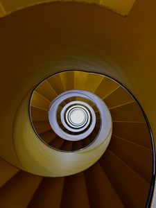 Preview wallpaper staircase, spiral, steps, architecture, construction